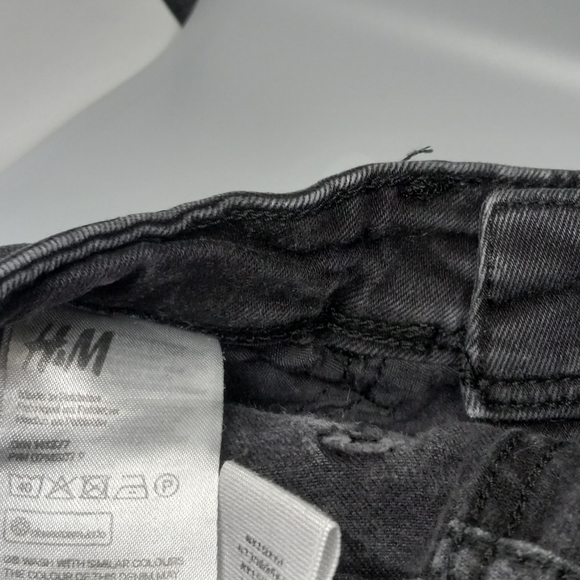 H&M Denim Black straight leg, Skinny jeans - Picture 10 of 12